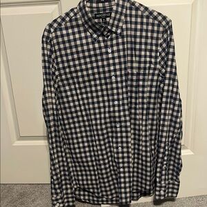 Men's Navy Checkered Shirt